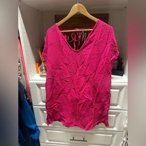 Kona Sol Pink Women's Bathing Suit Cover Up Shirt